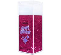 Hemway Premium Craft Glitter Shaker - Dark Rose Pink | 130g Extra Chunky Metallic Flake Sequins for Resin & Epoxy Crafts | Craft Supplies for Festival, Tumblers, Body, Face, Eye & Nail Art