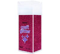 Hemway Premium Craft Glitter Shaker - Dark Rose Pink | 130g Ultrafine Metallic Flake Sequins for Resin & Epoxy Crafts | Craft Supplies for Festival, Tumblers, Body, Face, Eye & Nail Art