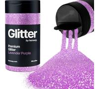 Hemway Premium Glitter Shaker - Lavender Purple | 125g Microfine Metallic Flake Sequins for Resin & Epoxy Crafts | Craft Supplies for Tumblers, Festival, Hair, Face, Body, Eye & Nail Art