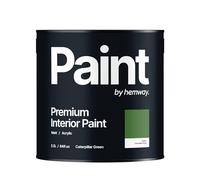 Hemway - Premium Interior Paint - Caterpillar Green 2.5 L | Indoor Matt Finish, Acrylic & Water-Based Emulsion | Quick Dry & High Coverage for the Kitchen, Bathroom & Bedroom