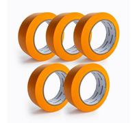 Hemway Premium Painters Masking Tape (Pack Of 5), Paint Blocking Technology 36mm X 50M, Paint & Decorating, For Sharp Paint Lines