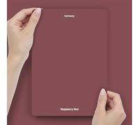 Hemway Raspberry Red Peel & Stick Sample Chalk Paint | A5 Accurate Colour Swatch, Mess-Free Alternative to Paint Tester Pots, Easy To Use, Eco-friendly, for Interior Furniture & Walls