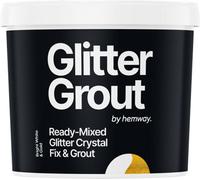 Hemway Ready-Mixed Glitter Grout & Fix Adhesive / Bright White Grout / Gold / 4.5Kg / 10Lb