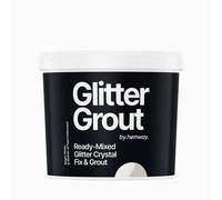 Hemway Ready-Mixed Glitter Grout & Fix Adhesive / Bright White Grout / Mother Of Pearl Iridescent Glitter / 4.5Kg / 10Lb