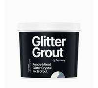 Hemway Ready-Mixed Glitter Grout & Fix Adhesive / Bright White Grout / Silver Holographic / 4.5Kg / 10Lb