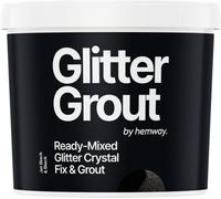 Hemway Ready-Mixed Glitter Grout & Fix Adhesive / Jet Black Grout / Black / 4.5Kg / 10Lb