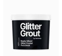 Hemway Ready-Mixed Glitter Grout & Fix Adhesive / Jet Black Grout / Black Holographic / 4.5Kg / 10Lb