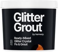 Hemway Ready-Mixed Glitter Grout & Fix Adhesive / Jet Black Grout / Copper / 4.5Kg / 10Lb
