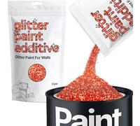 Hemway Red Holographic Glitter Paint Additive Fine 100g for Adding Sparkle | for Paints & Varnish | Paint Walls Sparkly Add to Emulsion, Acrylic or Lacquer Indoor