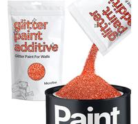 Hemway Red Holographic Glitter Paint Additive Microfine 100g Adding Sparkle | for Paints & Varnish | Paint Walls Sparkly Add to Emulsion, Acrylic or Lacquer Indoor