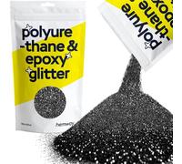 Hemway Resin Glitter Black 100g Microfine | Polyurethane & Epoxy Glitter for Resin Crafts, Tumblers, Coasters, Floor & Table Art