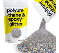 Hemway Resin Glitter Gun Metal Grey Holographic 100g Microfine