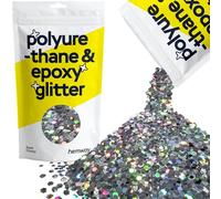 Hemway Resin Glitter Gun Metal Grey Holographic 100g Super Chunky