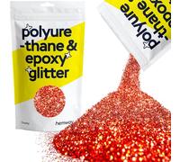 Hemway Resin Glitter Red Holographic 100g Chunky | Polyurethane & Epoxy Glitter for Resin Crafts, Tumblers, Coasters, Floor & Table Art