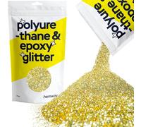 Hemway Resin Glitter Sand Gold 100g Fine | Polyurethane & Epoxy Glitter for Resin Crafts, Tumblers, Coasters, Floor & Table Art