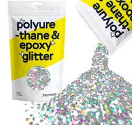 Hemway Resin Glitter Silver Holographic 100g Super Chunky