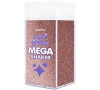 Hemway Rose Gold Glitter Mega Shaker 425g Ultrafine Glitter for Crafts Metallic Flake Sequins for Resin & Epoxy Crafts for Decorating, Halloween, Christmas, Nail, Face, Bunting, Art