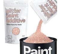 Hemway Rose Gold Glitter Paint Additive Fine 100g for Adding Sparkle to Paints & Varnish | Paint Walls Sparkly Add to Emulsion, Acrylic or Lacquer Indoor