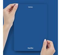 Hemway Royal Blue Peel & Stick Sample Chalk Paint, A5 Swatch | Accurate Colour, Mess-Free Alternative to Paint Tester Pots, Easy To Use, Eco-friendly, for Interior Furniture & Walls