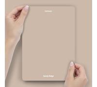 Hemway Sandy Beige Peel & Stick Sample Chalk Paint | A5 Accurate Colour Swatch, Mess-Free Alternative to Paint Tester Pots, Easy To Use, Eco-friendly, for Interior Furniture & Walls