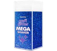 Hemway Sapphire Blue Holographic Glitter Mega Shaker 425g Fine Glitter for Crafts Metallic Flake Sequins for Resin & Epoxy Crafts for Decorating, Halloween, Christmas, Nail, Face, Bunting, Art