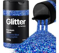 Hemway Sapphire Blue Holographic Glitter Shaker, 200g Chunky Glitter