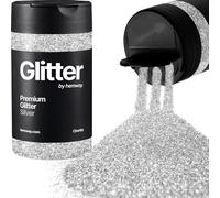 Hemway Silver Glitter Shaker, 130g Chunky Glitter, Crafts 1/40" Metallic Flake Silver Sequins, Resin & Epoxy Crafts, Decorating, Halloween, Christmas, Nail, Face, Art