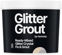 Hemway Silver Glitter with Cream Grout 2.5L / 4.5kg Ready Mixed Glitter Grout & Fix | Floor, Wall & Tile Adhesive, Water-Resistant, Anti-Mould, Easy to Use & Fast-Drying