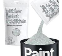 Hemway Silver Holographic Glitter Paint Additive 100g for Adding Sparkle to Paints & Varnish | Paint Walls Sparkly Add to Emulsion, Acrylic or Lacquer Indoor