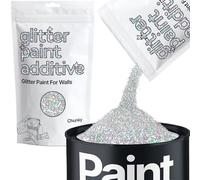 Hemway Silver Holographic Glitter Paint Additive Chunky 100g Adding Sparkle