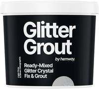 Hemway Silver Holographic Glitter with Light Grey Grout 2.5L / 4.5kg Ready Mixed Glitter Grout & Fix | Floor, Wall & Tile Adhesive, Water-Resistant, Anti-Mould, Easy to Use & Fast-Drying