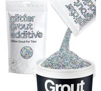 Hemway Silver Holographic Stars Glitter Grout Additive 100g