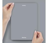 Hemway Slate Grey Peel & Stick Sample Chalk Paint | A5 Accurate Colour Swatch, Mess-Free Alternative to Paint Tester Pots, Easy To Use, Eco-friendly, for Interior Furniture & Walls
