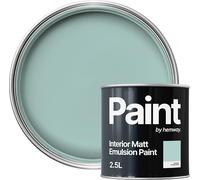 Hemway Soft Blue Smoke Paint 2.5 L, Indoor Matt Finish, One Coat, Wall Paint, Acrylic & Water-Based Emulsion, Quick Dry & High Coverage for the Kitchen, Bathroom & Bedroom Walls & Ceiling
