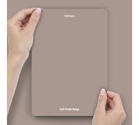 Hemway Soft Khaki Beige Peel & Stick Sample Chalk Furniture Paint | A5 Accurate Colour Swatch for Chalk Based Furniture Paint, Mess-Free Alternative to Tester Pots, Easy To Use, Eco-friendly