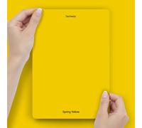 Hemway Spring Yellow Peel & Stick Sample Chalk Based Furniture Paint | A5 Accurate Colour Swatch, Mess-Free Alternative to Paint Tester Pots, Easy To Use, Eco-friendly, Interior Furniture