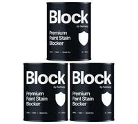Hemway Stain Blocker Paint, Satin White 1L, Indoor Stain Blocking Damp Proof, Bathroom, Kitchen & Bedroom, Easy To Apply, 3 Pack