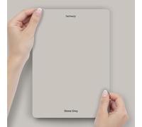 Hemway Stone Grey Peel & Stick Sample Chalk Paint | A5 Accurate Colour Swatch, Mess-Free Alternative to Paint Tester Pots, Easy To Use, Eco-friendly, for Interior Furniture & Walls