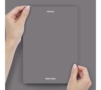 Hemway Storm Grey Peel & Stick Sample Chalk Paint | A5 Accurate Colour Swatch, Mess-Free Alternative to Paint Tester Pots, Easy To Use, Eco-friendly, for Interior Furniture & Walls