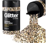 Hemway Tiger: Bronze, Gold & Black Mix Glitter Shaker, 100g Mixed Size