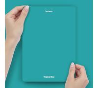 Hemway Tropical Blue Peel & Stick Sample Chalk Based Furniture Paint | A5 Accurate Colour Swatch, Mess-Free Alternative to Paint Tester Pots, Easy To Use, Eco-friendly, Interior Furniture