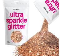 Hemway Ultra Sparkle Glitter - Bronze Brown | Extra Chunky Metallic Flakes for Resin & Epoxy Crafts | Supplies for Tumblers, Festival, Hair, Face, Body, Eye & Nail Art Decoration | 100 g