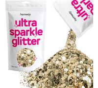 Hemway Ultra Sparkle Glitter Champagne Gold 100g Multi Size