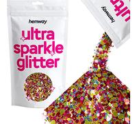 Hemway Ultra Sparkle Glitter Gold Red Blue Pink Mix 100g Mixed