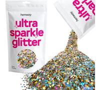 Hemway Ultra Sparkle Glitter Gold Silver Holographic 100g Extra Chunky