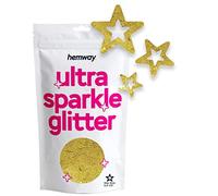 Hemway Ultra Sparkle Glitter - Hollow Star | 50g Gold Metallic Flake Sequins for Resin & Epoxy Crafts | Craft Supplies for Tumblers, Festival, Hair, Face, Body, Eye & Nail Art Decoration