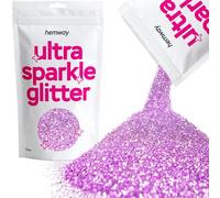 Hemway Ultra Sparkle Glitter - Lavender Purple | 100g Fine Metallic Flakes for Resin & Epoxy Crafts | Supplies for Tumblers, Festival, Hair, Face, Body, Eye & Nail Art Decoration