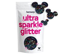 Hemway Ultra Sparkle Glitter Mickey Mouse Shape, 50g, Black Holographic