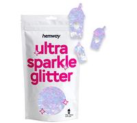 Hemway Ultra Sparkle Glitter Milkshake Shape, 50g, Mother of Pearl Iridescent | Shaped Glitter for Arts & Crafts, Nail Art, Crafting, Card Making, Sparkle Decoration