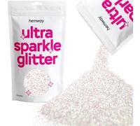 Hemway Ultra Sparkle Glitter Mother of Pearl Iridescent 100g Chunky | Glitter for Arts & Craft, Makeup, Nail Art, Crafting, Card Making, Sparkle Decoration